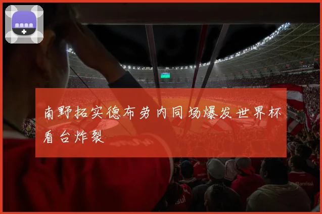 南野拓实德布劳内同场爆发世界杯看台炸裂